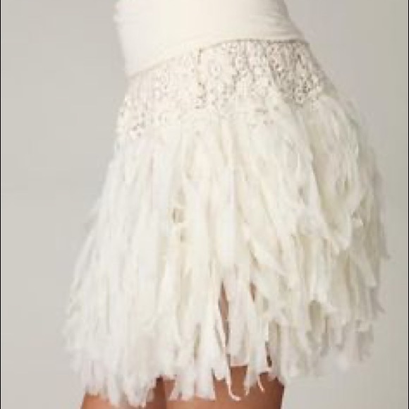 PRICE IS FIRM NWOT Free People One Shredded Chiffon Mini Skirt S - Picture 3 of 3